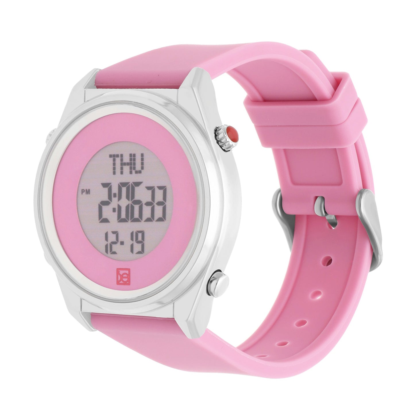 Reloj Cloe Digital para Dama con Dos Botones y Correa de Silicón OE2633