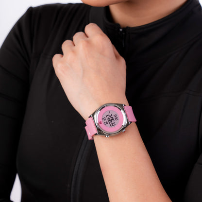 Reloj Cloe Digital para Dama con Dos Botones y Correa de Silicón OE2633