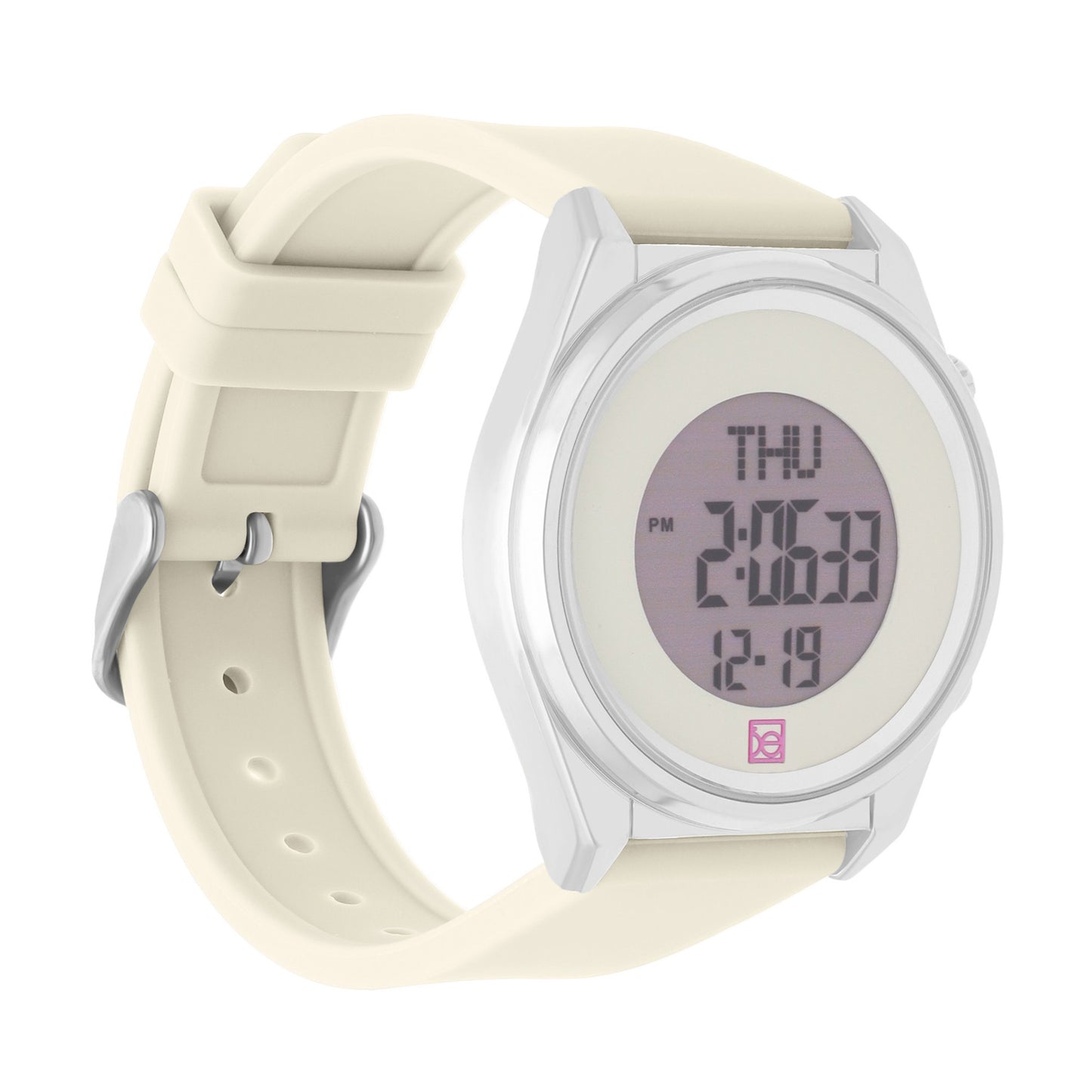 Reloj Cloe Digital para Dama con Dos Botones y Correa de Silicón OE2633