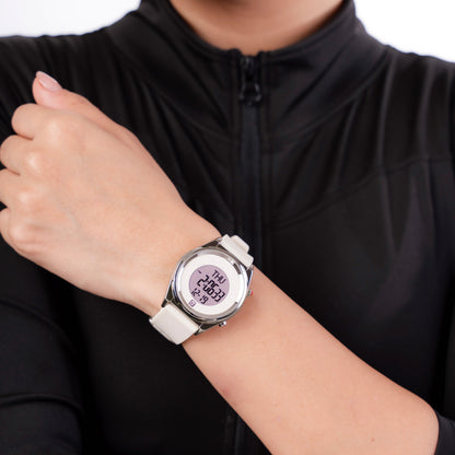 Reloj Cloe Digital para Dama con Dos Botones y Correa de Silicón OE2633