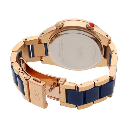 Reloj Cloe Digital para Dama con Bisel Interno Estriado y Extensible de Acero Inoxidable OE2634