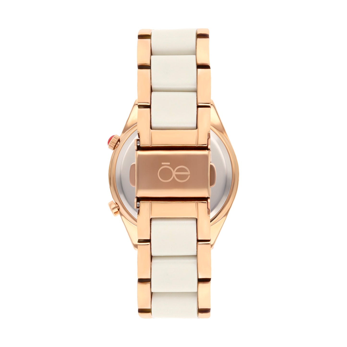 Reloj Cloe Digital para Dama con Bisel Interno Estriado y Extensible de Acero Inoxidable OE2634