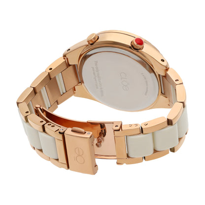 Reloj Cloe Digital para Dama con Bisel Interno Estriado y Extensible de Acero Inoxidable OE2634