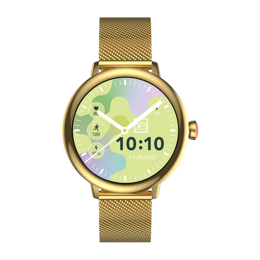 Smartwatch Cloe Pulse para Dama con Inteligencia Artificial Integrada y Correa de Mesh OE2642