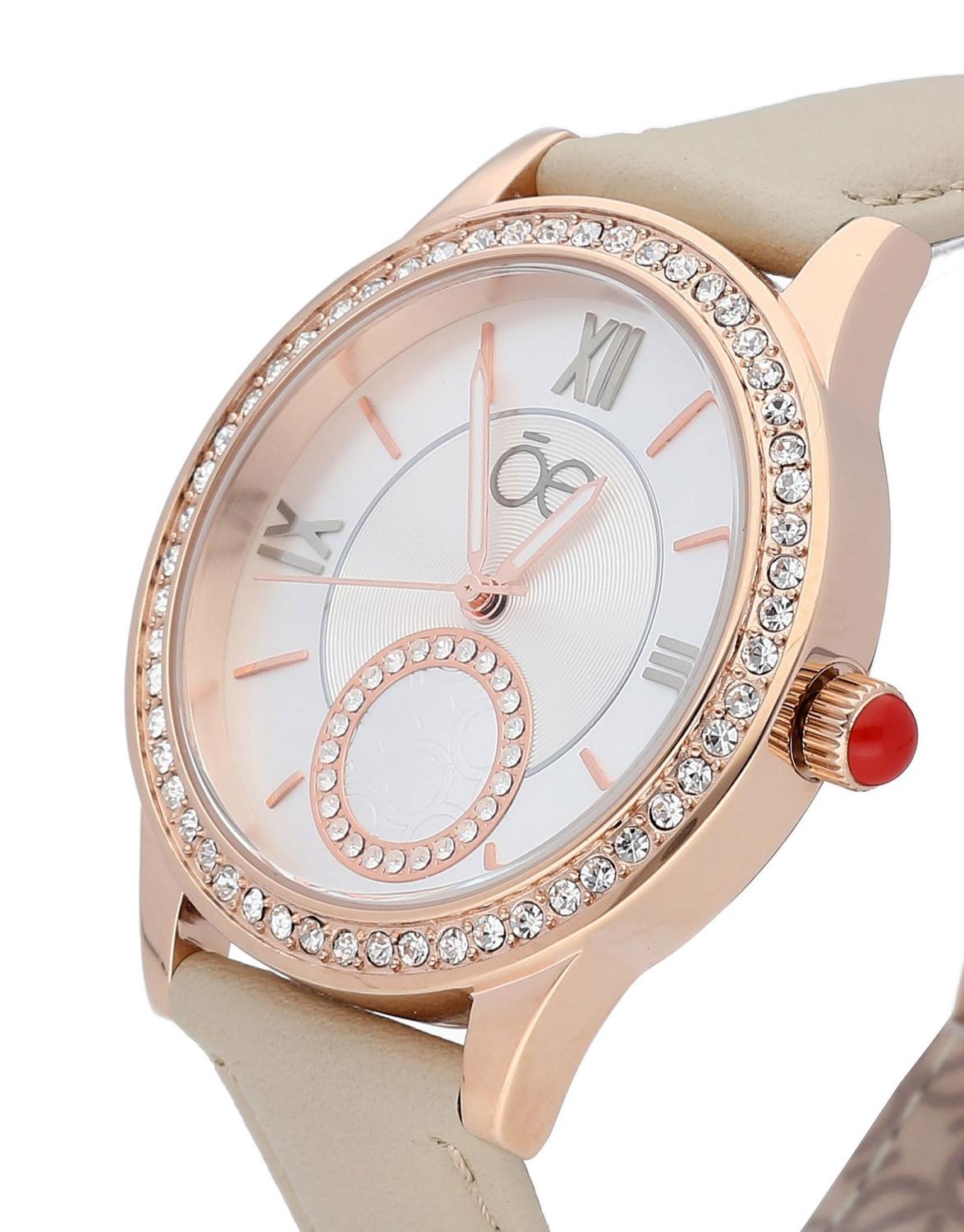 Reloj Cloe Extensible piel Chronos Light OE1832 Blanco