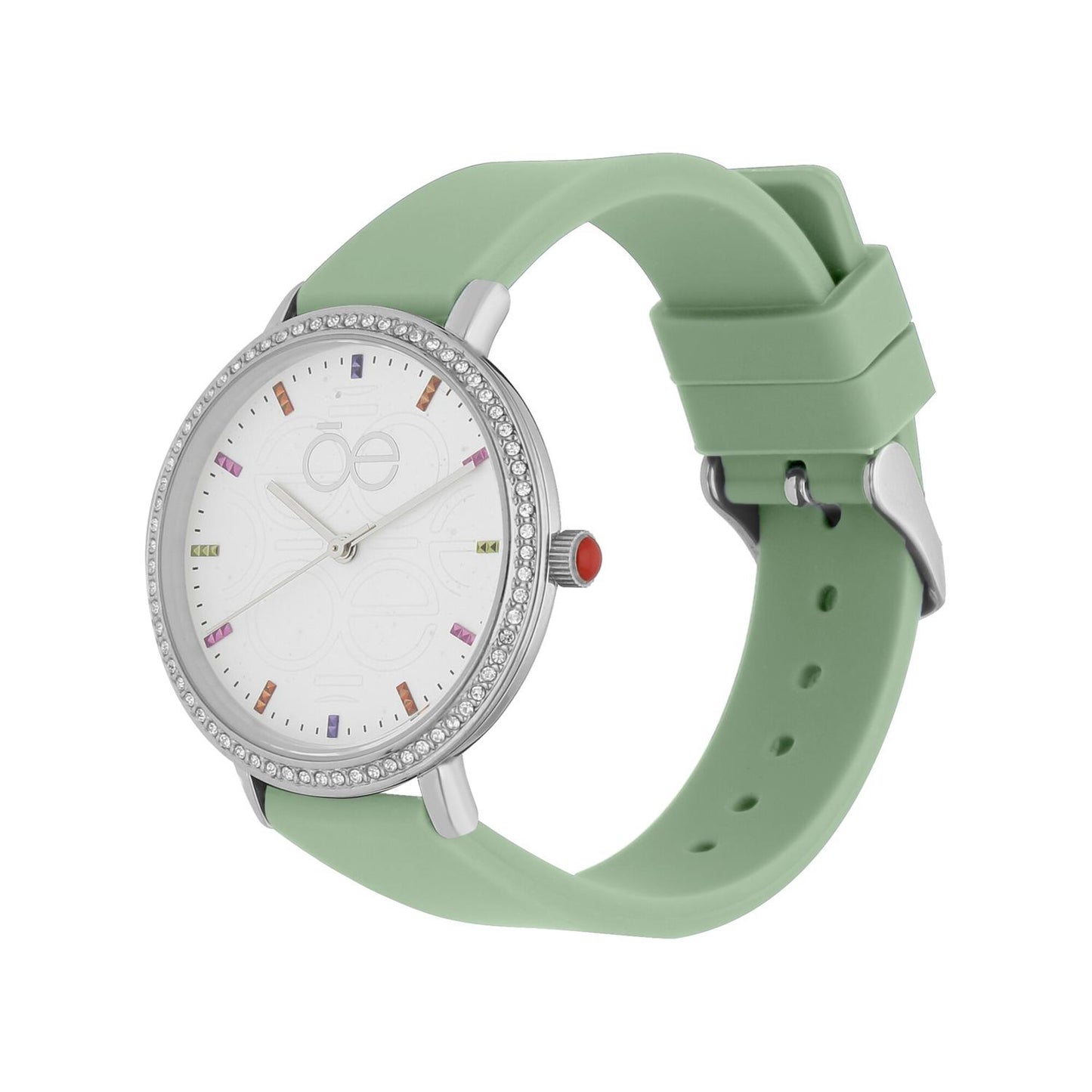 Reloj Analogo Cloe Piel Blanco