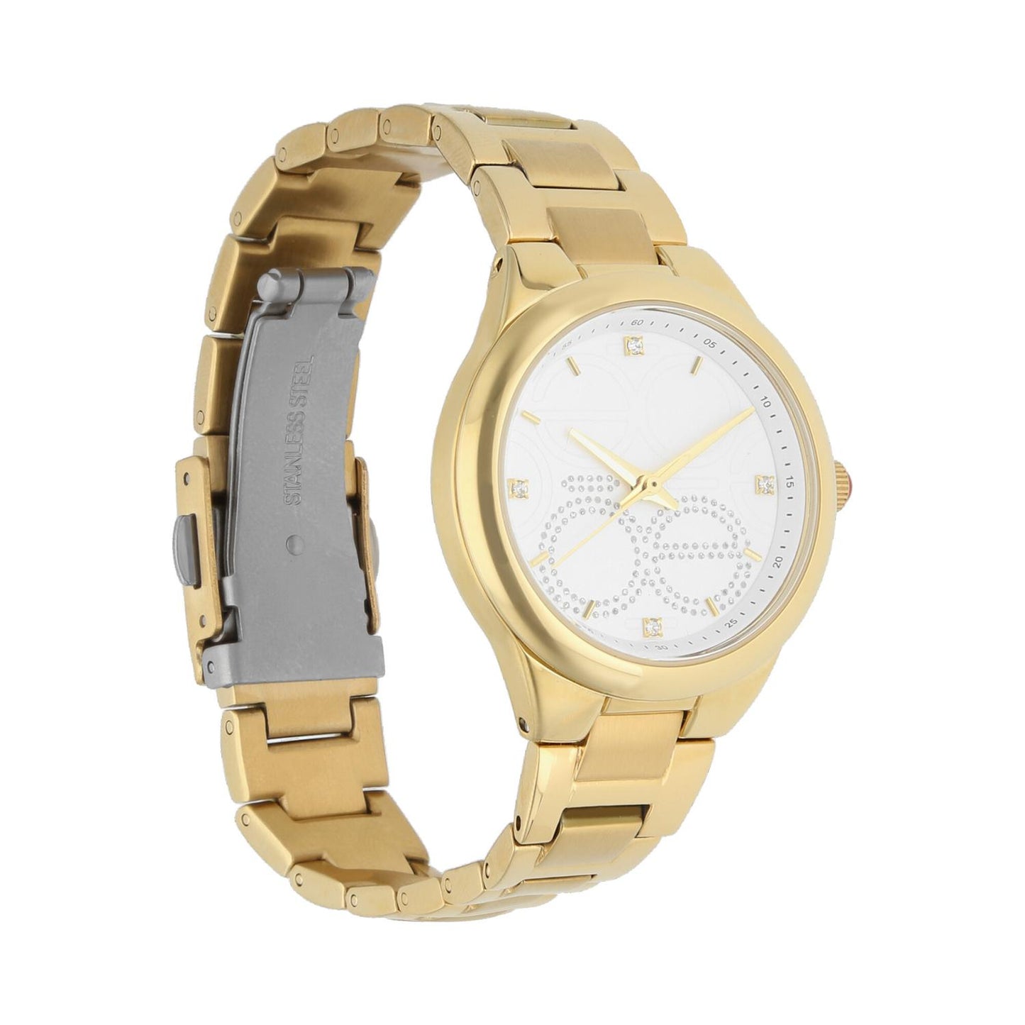 Reloj Analogo Cloe Piel Oro