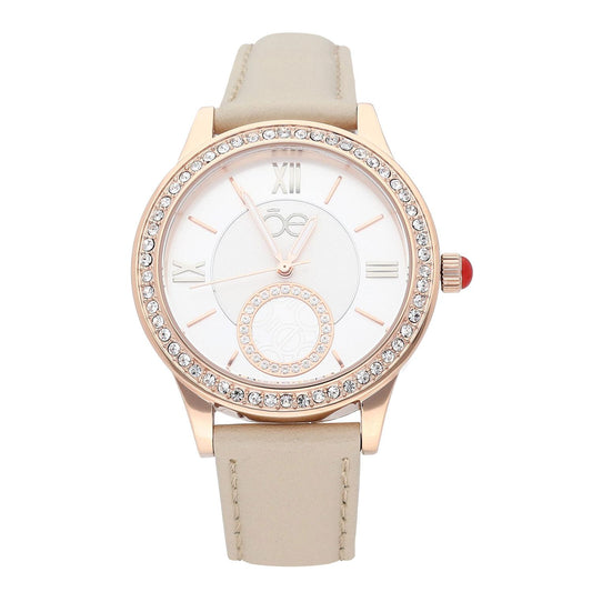 Reloj Cloe Chronos Light Camel Leather Rose Gold Tone